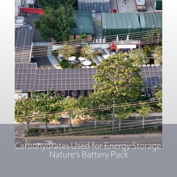 Carbohydrates Used for Energy Storage: Nature’s Battery Pack